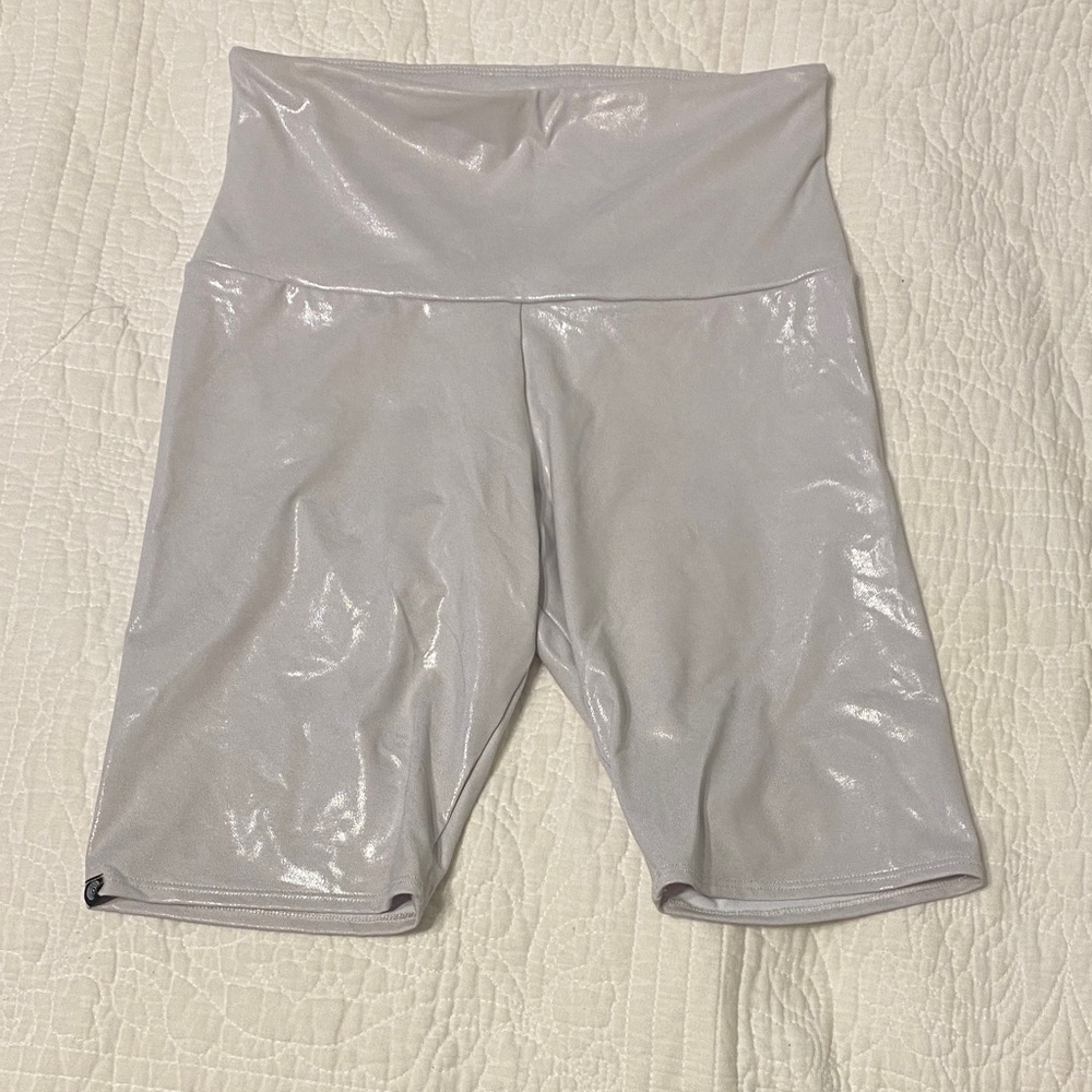 Onzie Metallic Gray Shorts